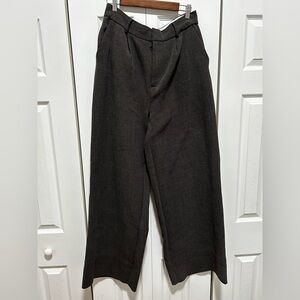 Free People Wide Leg Pants - Dark Gray